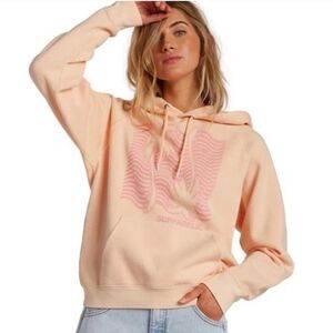 🌈 Billabong Surfadelic Hoodie Peach Pink Size Small
